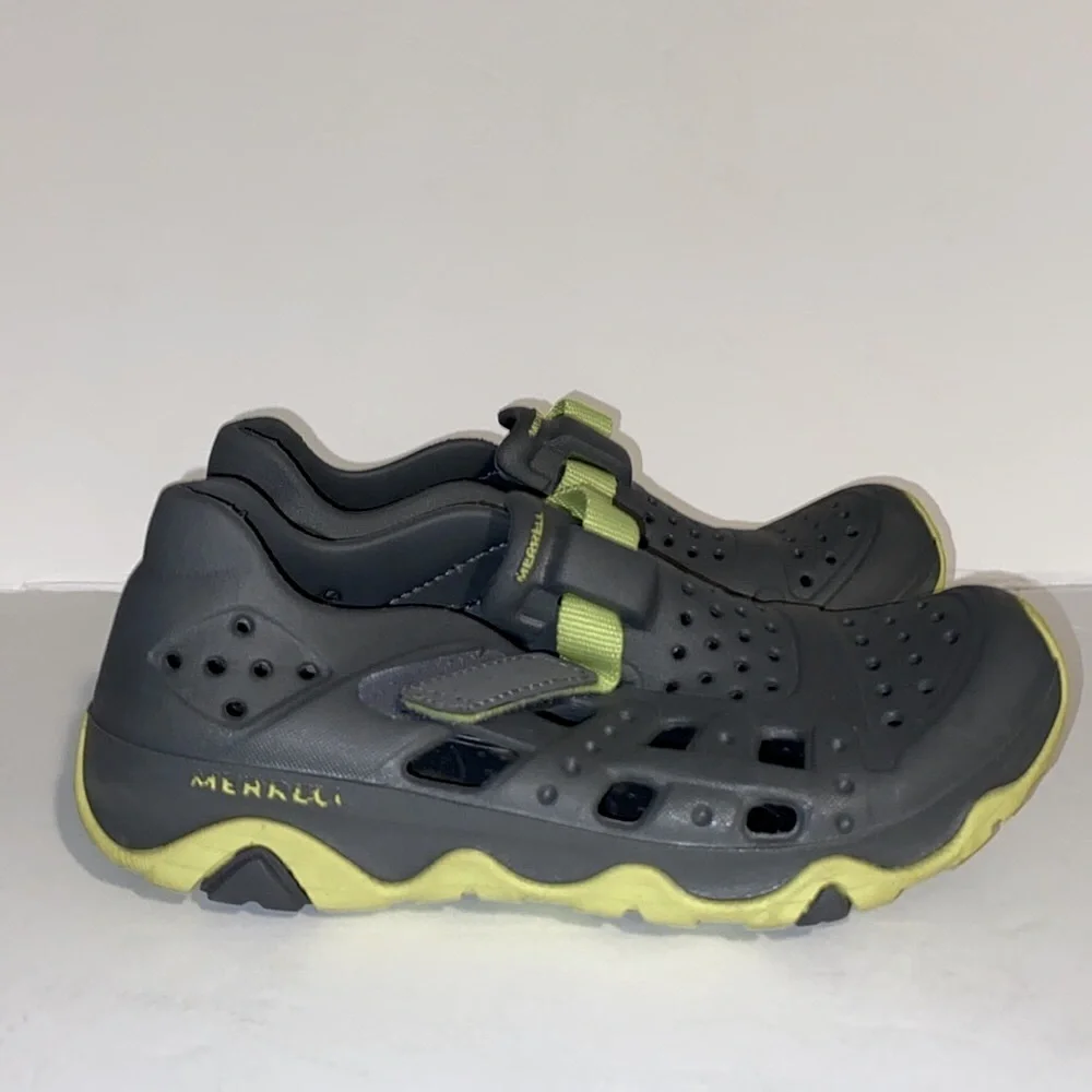 Merrell Kids Rubber Hydro 2.0 Grey Green Sneaker Sandal Shoes
